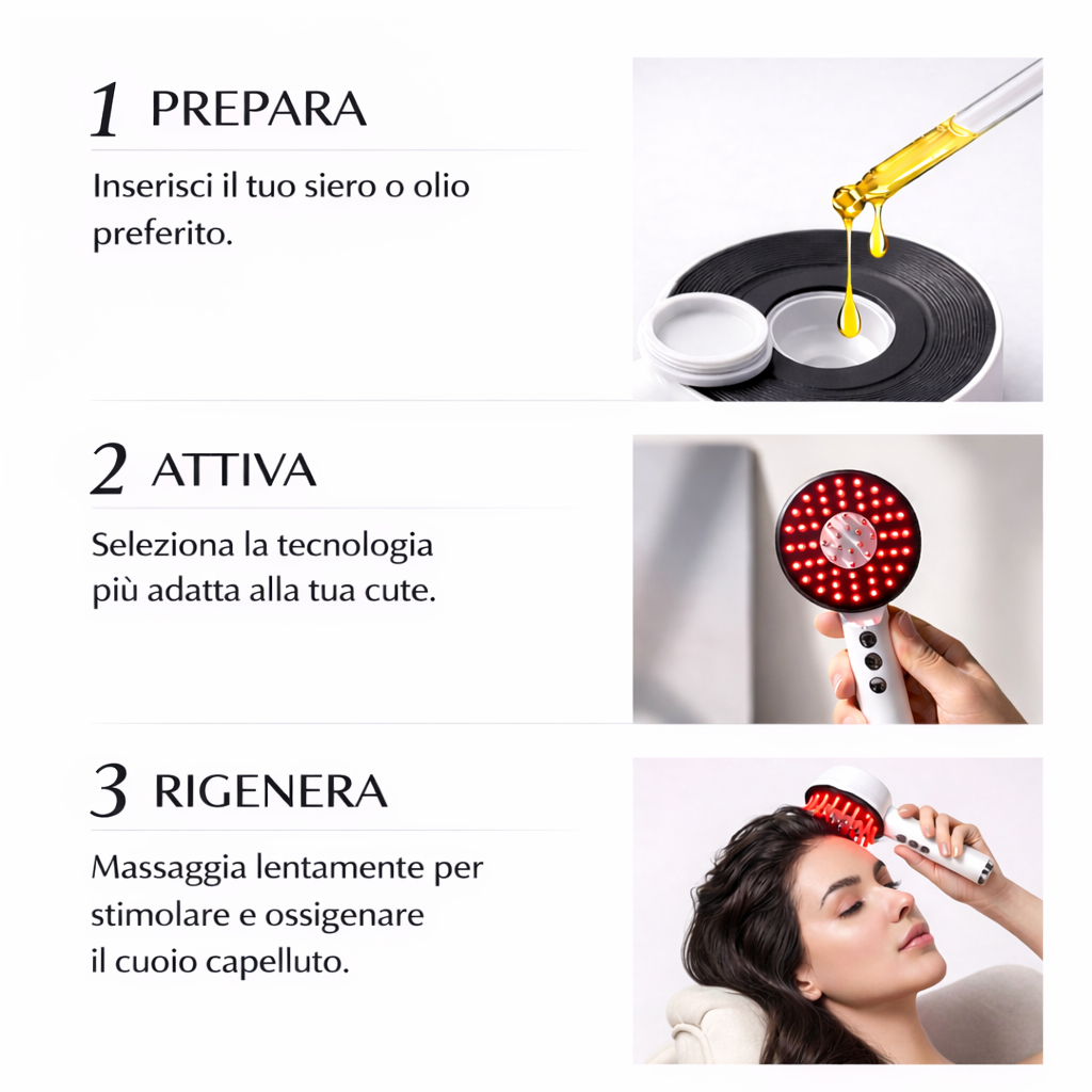 NODHINE Hair Pro™ – Spazzola massaggiante 5-in-1 per il cuoio capelluto